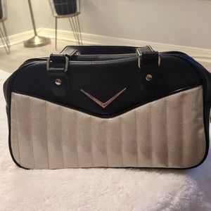 LiquorBrand Bonneville Bowler Purse with Chevron Logo